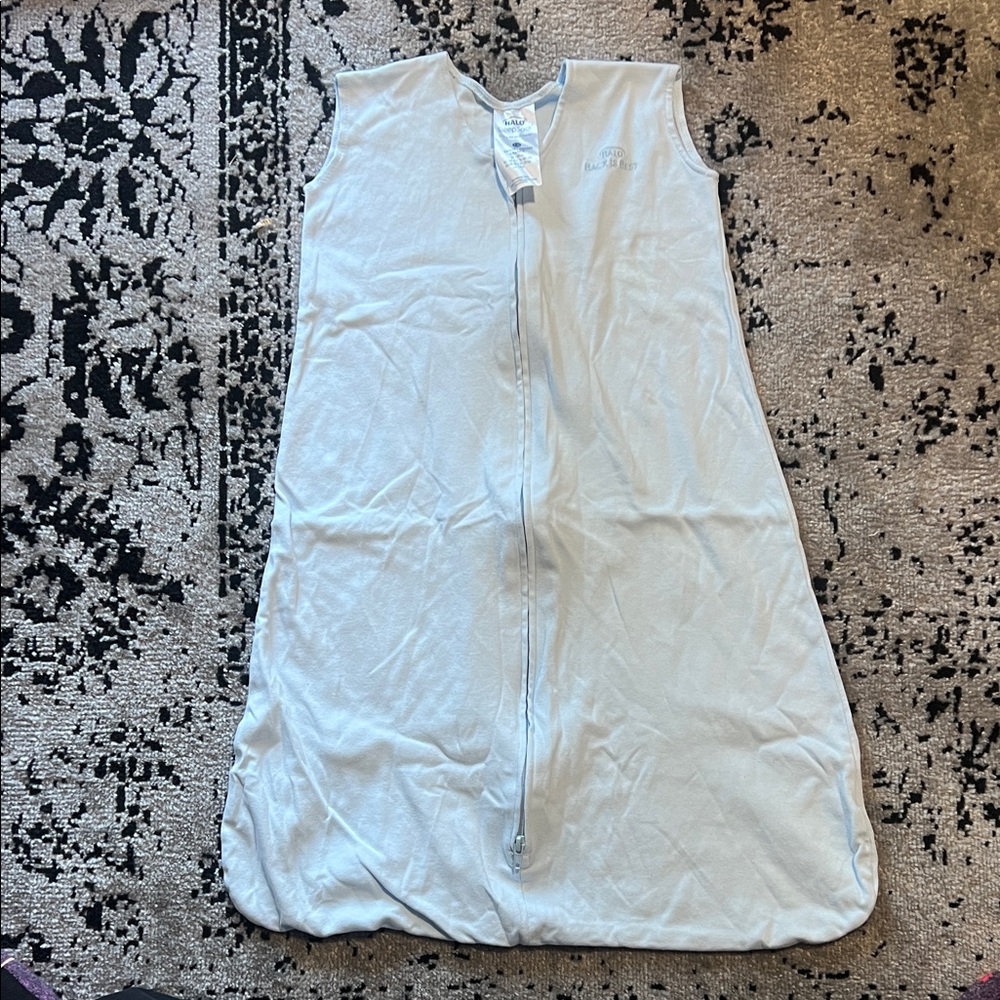 Light Blue Cotton Halo Sleep Sack - L - 12-18 months